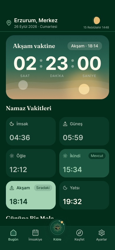 Levh Bugün ekranı