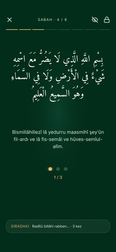 Levh zikir ekranı