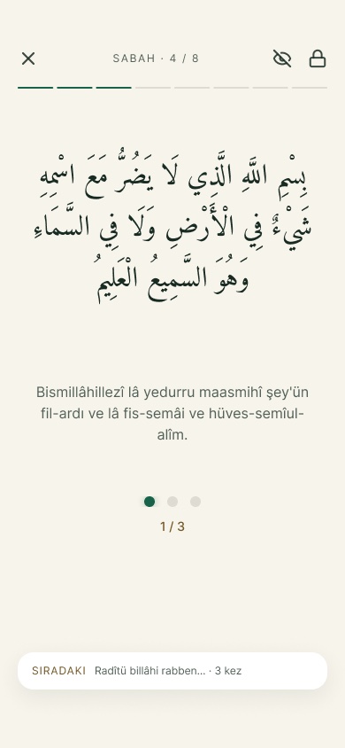 Levh zikir ekranı